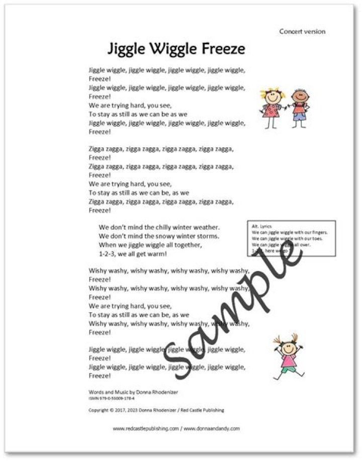 Jiggle, Giggle, Wiggle, Freeze! Activity (Keep on Singing